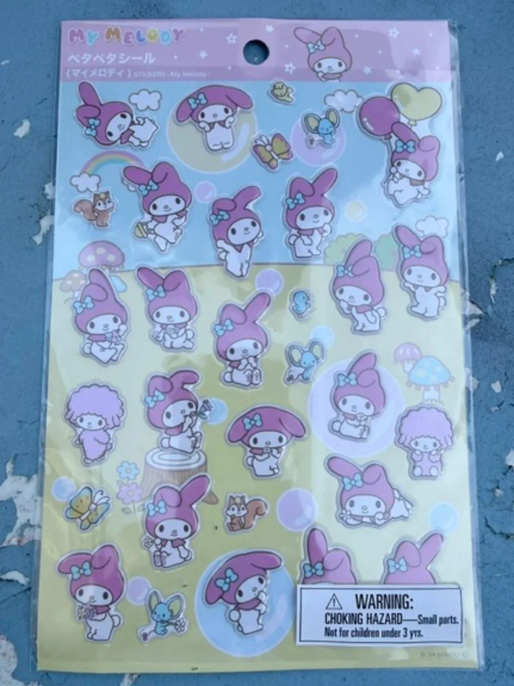 Sanrio My Melody Bunny Bundle Pouches 2, Pens 2, Pad 1 Mini, Stickers 1 Sheet - Picture 10 of 15